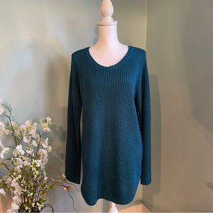 Arizona Long Sleeve Waffle Knit Sweater Size XL